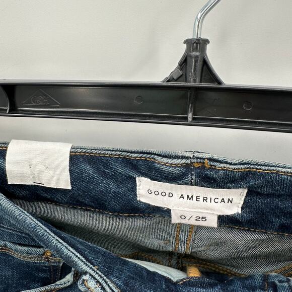 Good American NWT Good Legs Dark Wash Denim Jeans In Blue609 // 0 - Picture 6 of 13